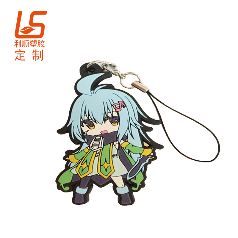 pvc軟膠單面鑰匙扣